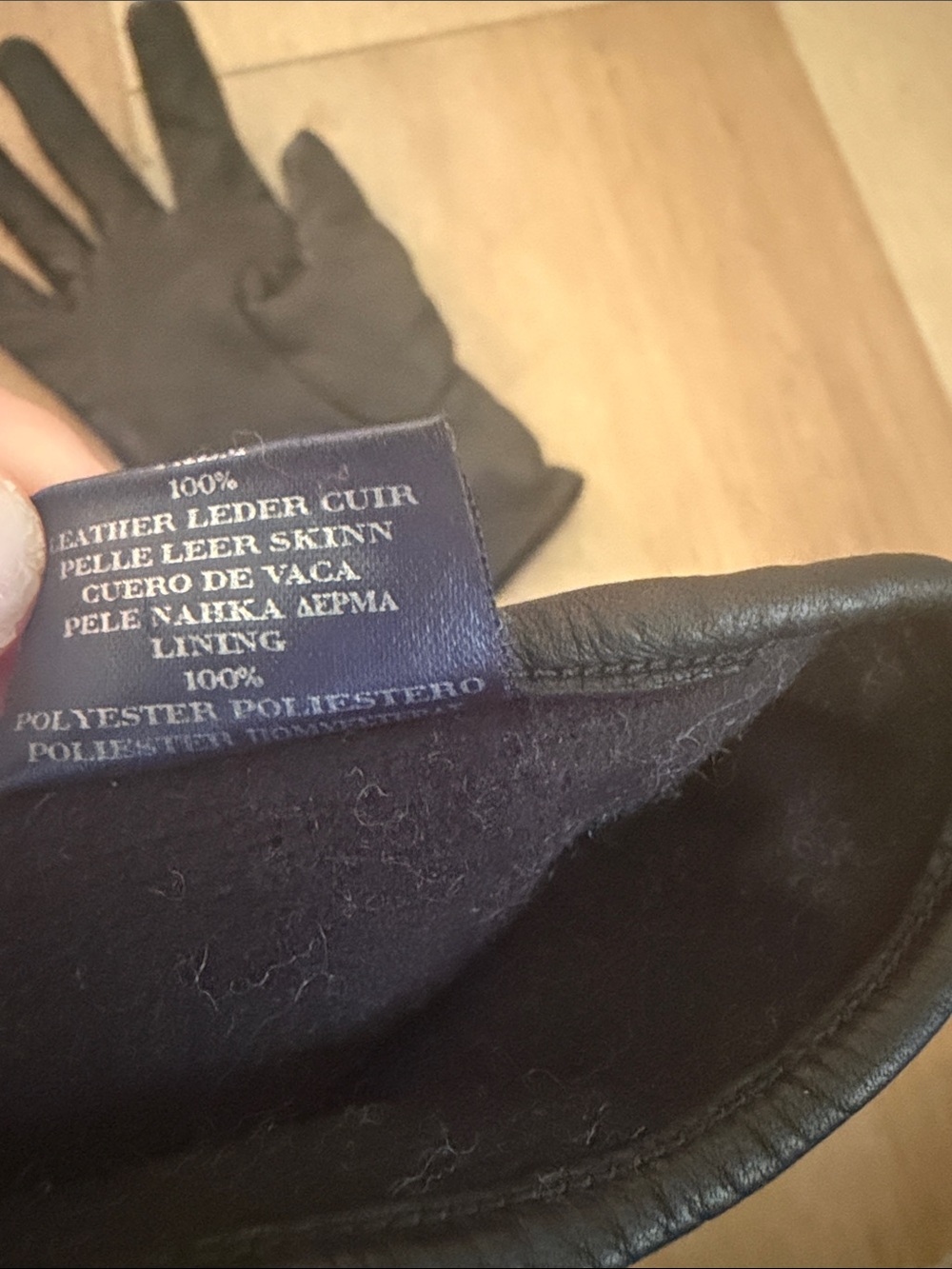 Burberry Plaid wool leather palm of Gloves‎ - Picture 8 of 11